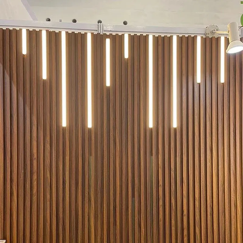 Fluted Indoor Decorative Strip Wood Wall Plastic Panel Plastic Composite Cladding WPC WPC Slat Wall Panel Great Wall Panels Factory Price