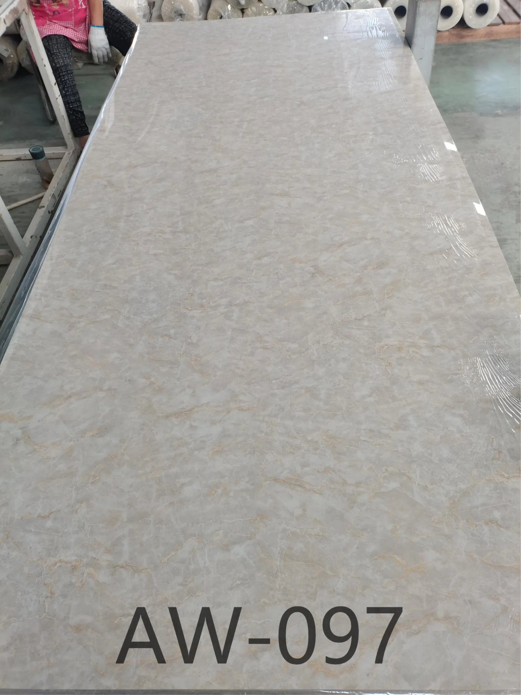 3D Textured Glossy Faux Marble Panel for Exhibition Booth Background Wall Design