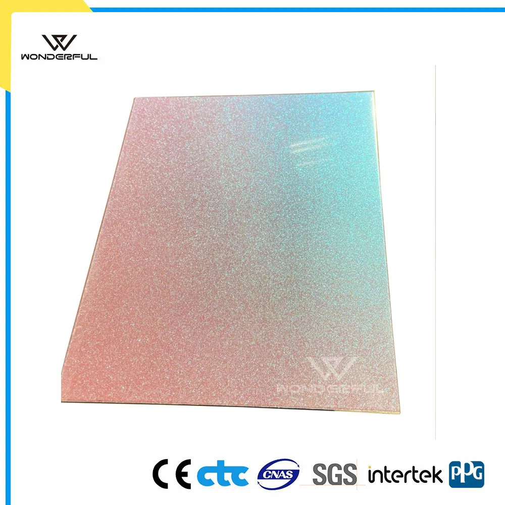 Mirror Finish Fireproof Facade Aluminum Aluminium Core Panel 3D Exterior Wall