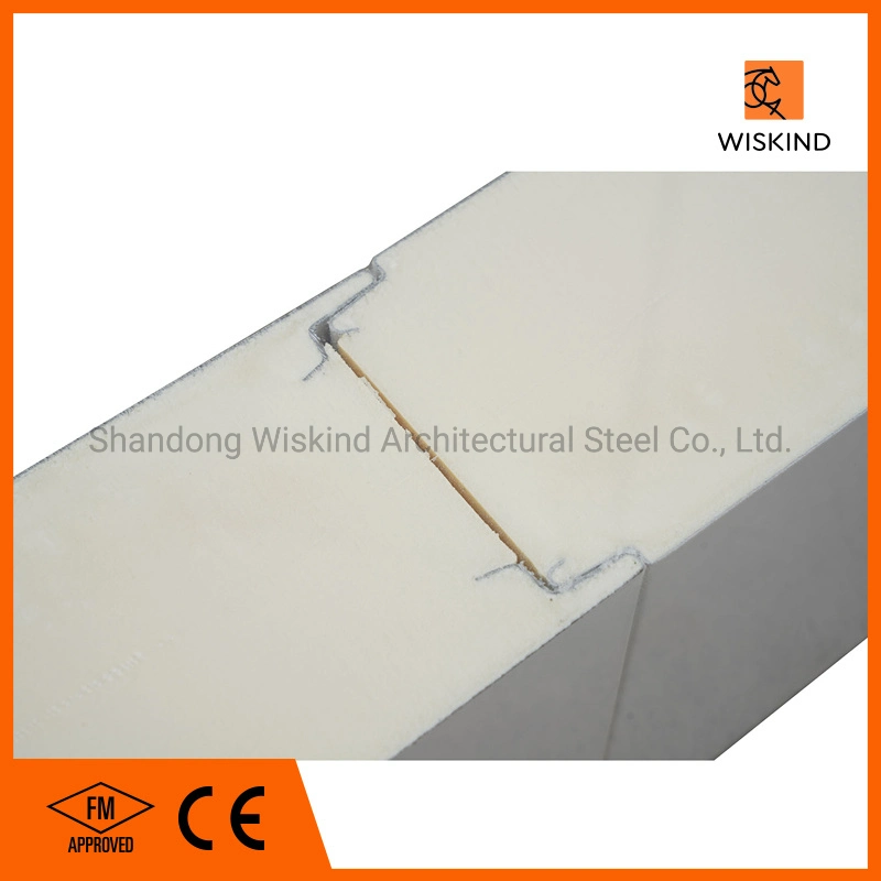 Insulated Metal Panels 50mm/75mm/100mm/150mm/200mm/300mm PU/PIR/PUR/Puf/Polyurethane Fireproof/Lightweight Sandwich Panel for Wall Panel and Cold Storage