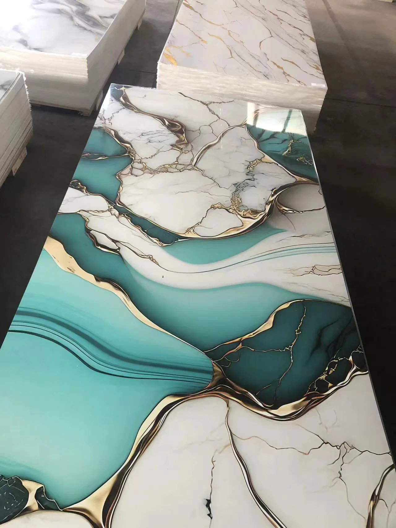 Scratch Resistant PVC UV Panel Modern Design Interior Decorative Wall Paneling Anti-UV