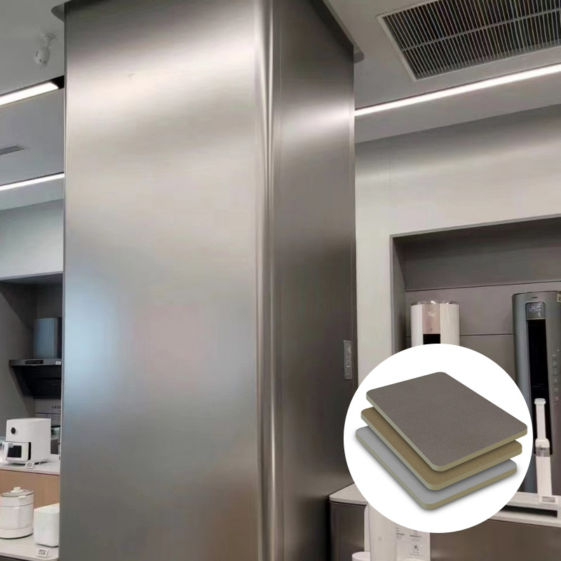 Bendable Bamboo Charcoal Wall Panels Waterproof for Chain Stores and Courtyards