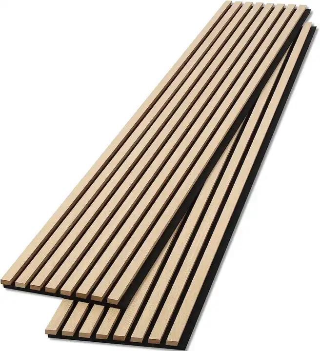 Wooden Wall Panel Wood Veneer Sheet Slatted Akupanel Acoustic Panel