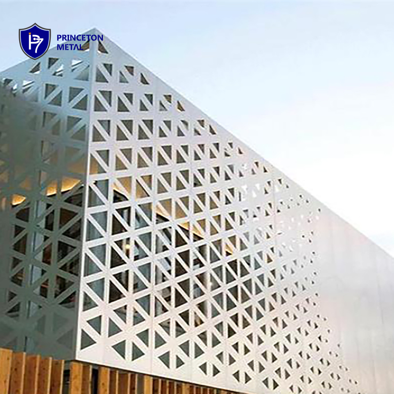 Building Material Aluminum Exterior Wall Decoration Perforated Panel Facade Cladding Systems
