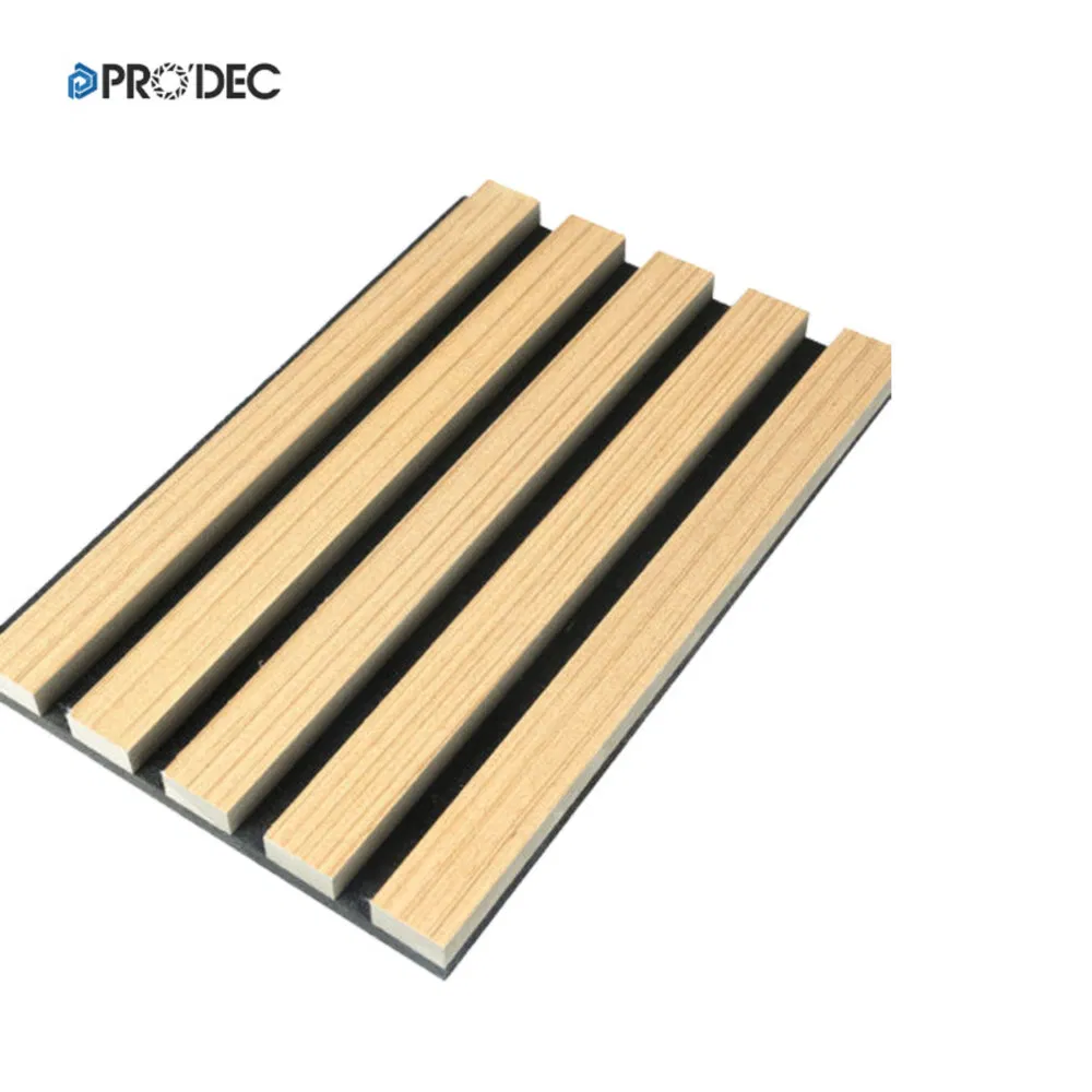 High Stability OEM/ODM Custom Wood Acoustic Slatted Wall Panel for Residence