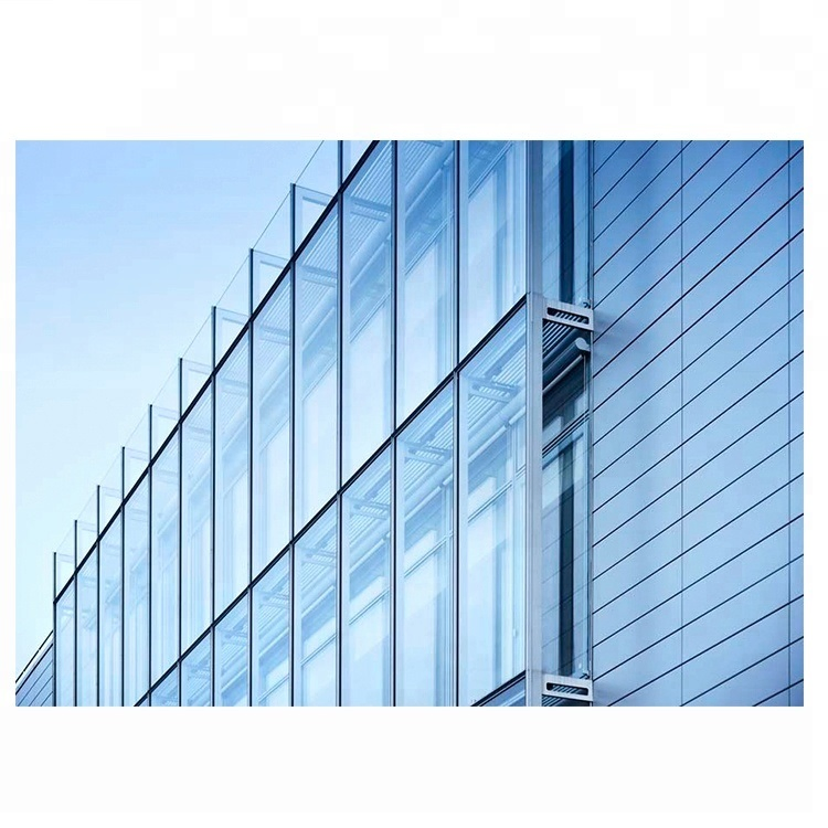 Aluminium Glass Curtain Wall Double Triple Glazed Cladding Exterior Facade Unitized Stick Frame Spider System