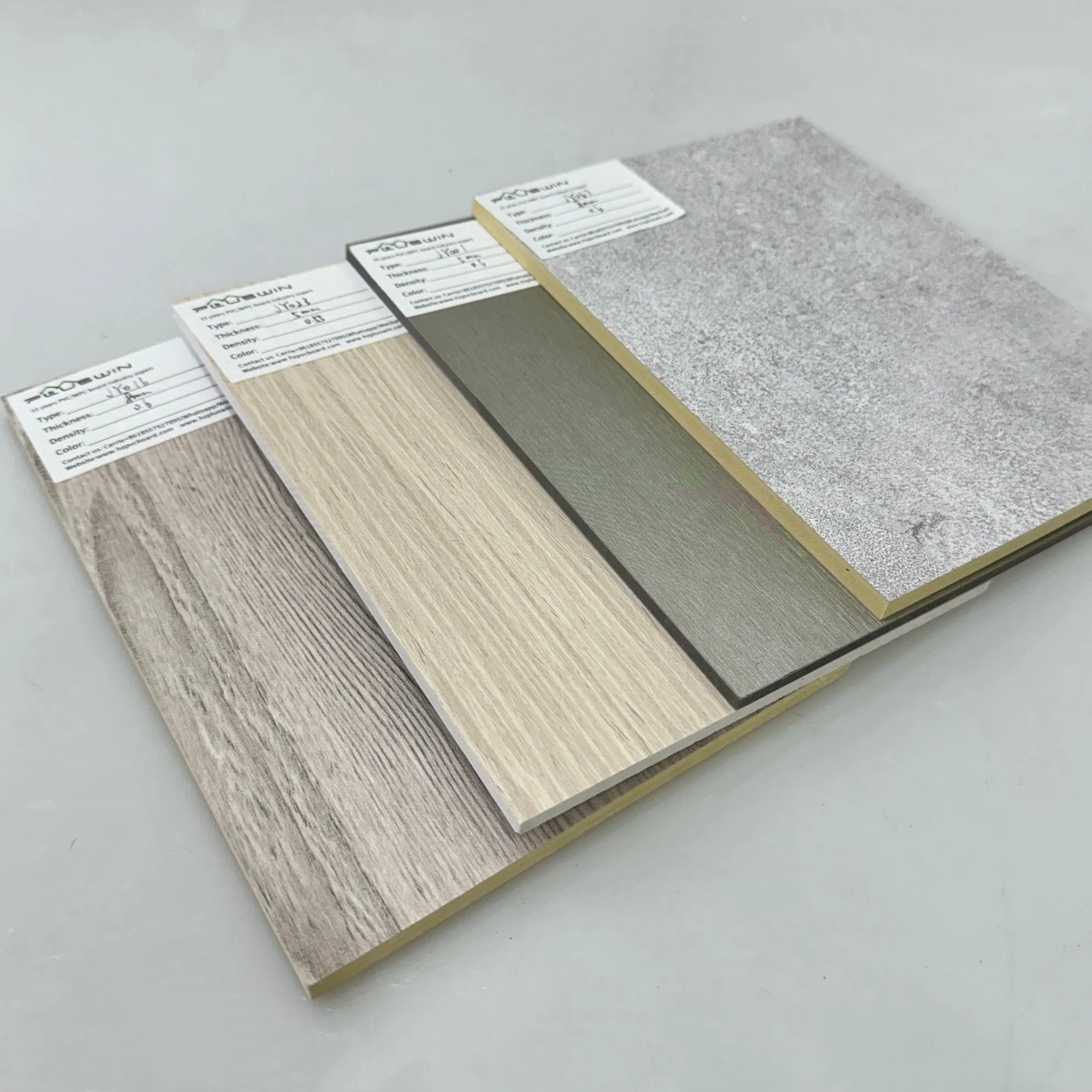 Bamboo Charcoal Decorative Wall Panels with PVC Laminated Film Surface for Residential