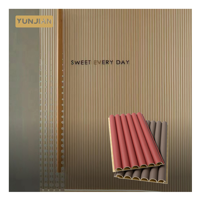 Factory Indoor Partition WPC Wall Board Fluted WPC Wall Panel Interior Decoration