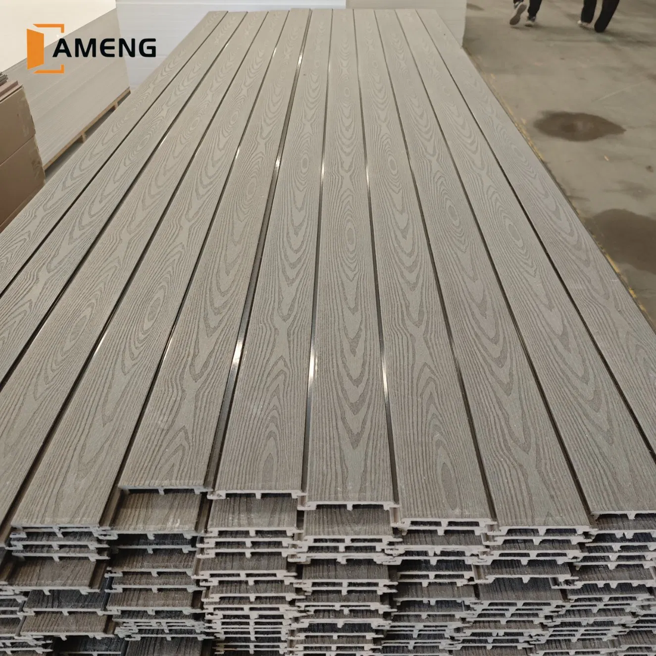 Decorative Exterior Wood Plastic Composite Fluted ASA WPC Co-Extruded Wall Cladding Panel