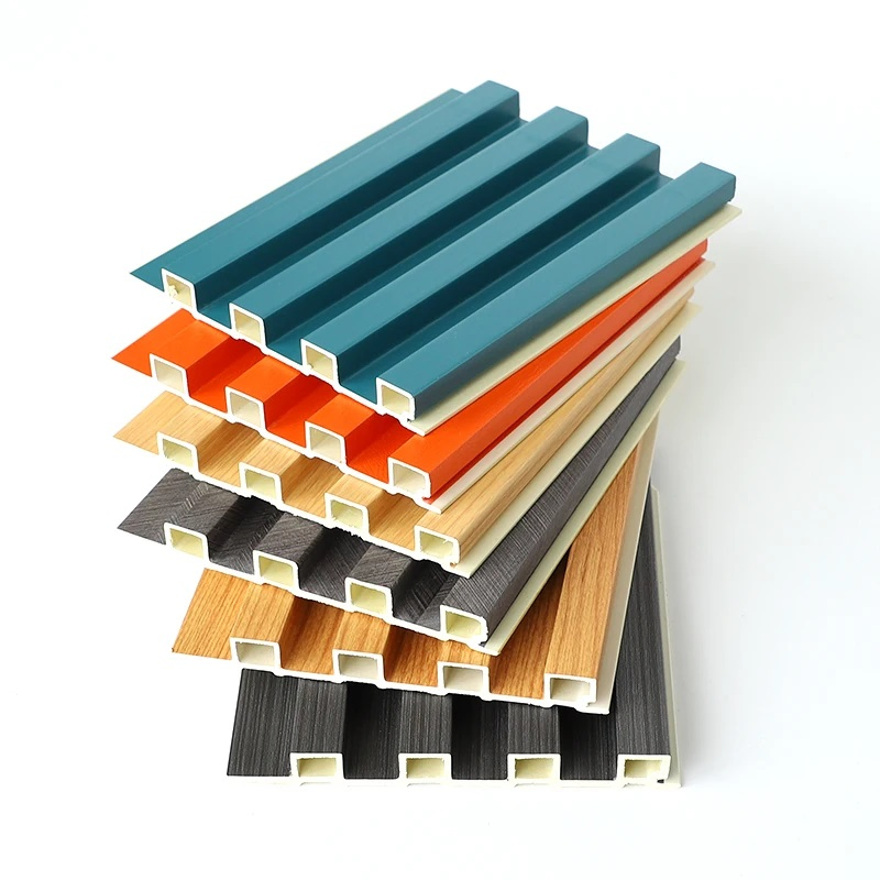 Fluted Indoor Decorative Strip Wood Wall Plastic Panel Plastic Composite Cladding WPC WPC Slat Wall Panel Great Wall Panels Factory Price