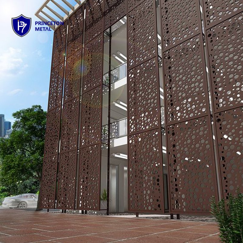 Building Material Aluminum Exterior Wall Decoration Perforated Panel Facade Cladding Systems