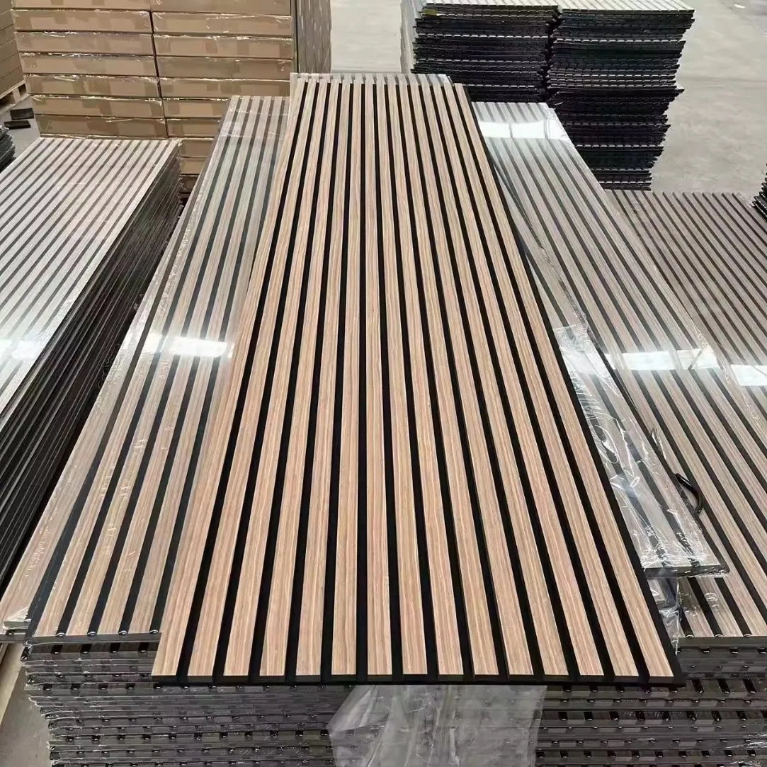 E0 Approved Home Theater Th-Nova Standard or Customized Soundproof Wall Acoustic Slat Panel