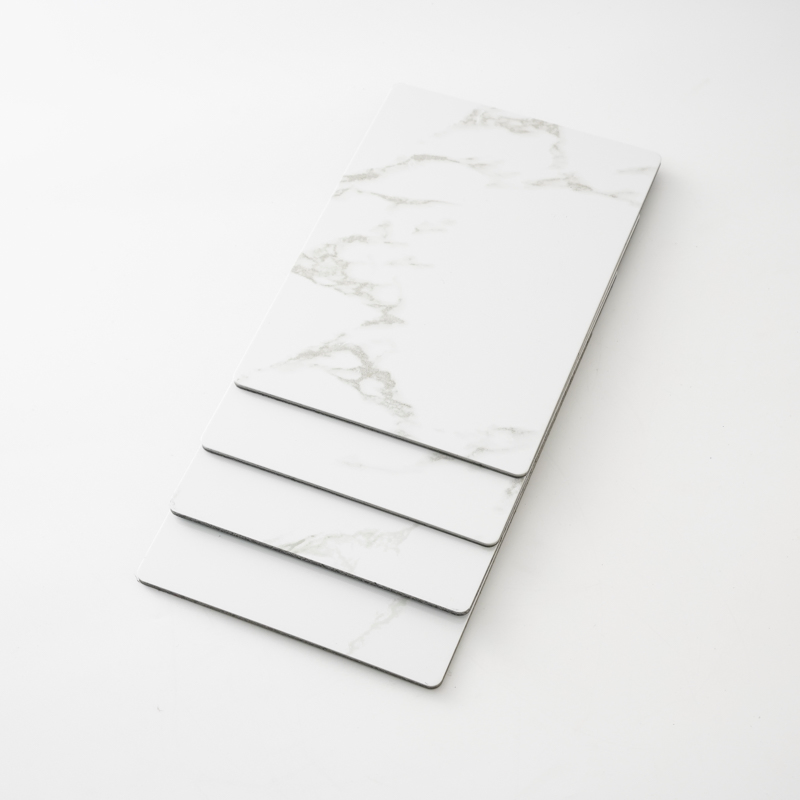 Modern PVDF Aluminum Composite Panel Facades Wall Cladding Exteriors Outdoor Kitchen Buildings Acm Marble Printing Aluminium Composite Panel