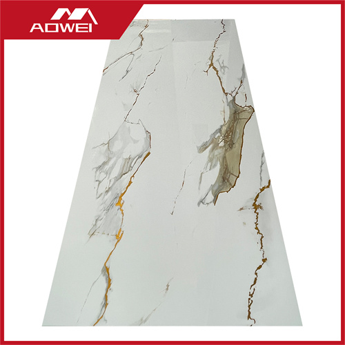 UV Protective Impact Resistant Stone Plastic Composite Marble Sheet for School Library Wall