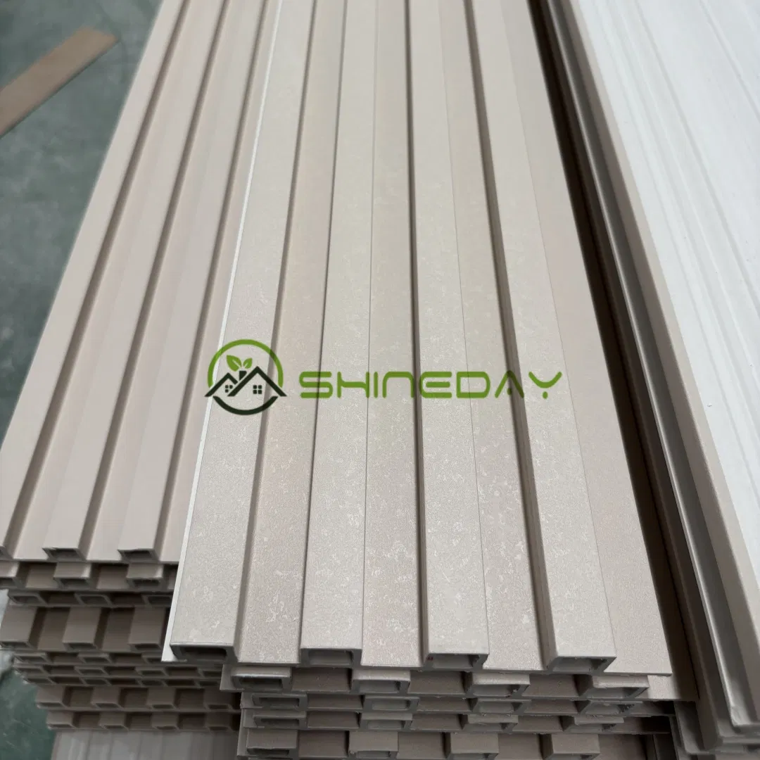 Wholesale Price PVC Panel Waterproof Wall Board Cladding Decorative Fluted WPC Wall Panel for Indoor Ceiling
