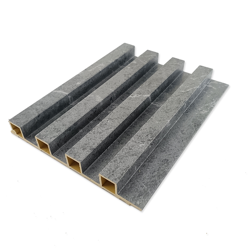 Industrial Design Waterproof WPC Fluted Panel 3D Textured Interior Wall Decor