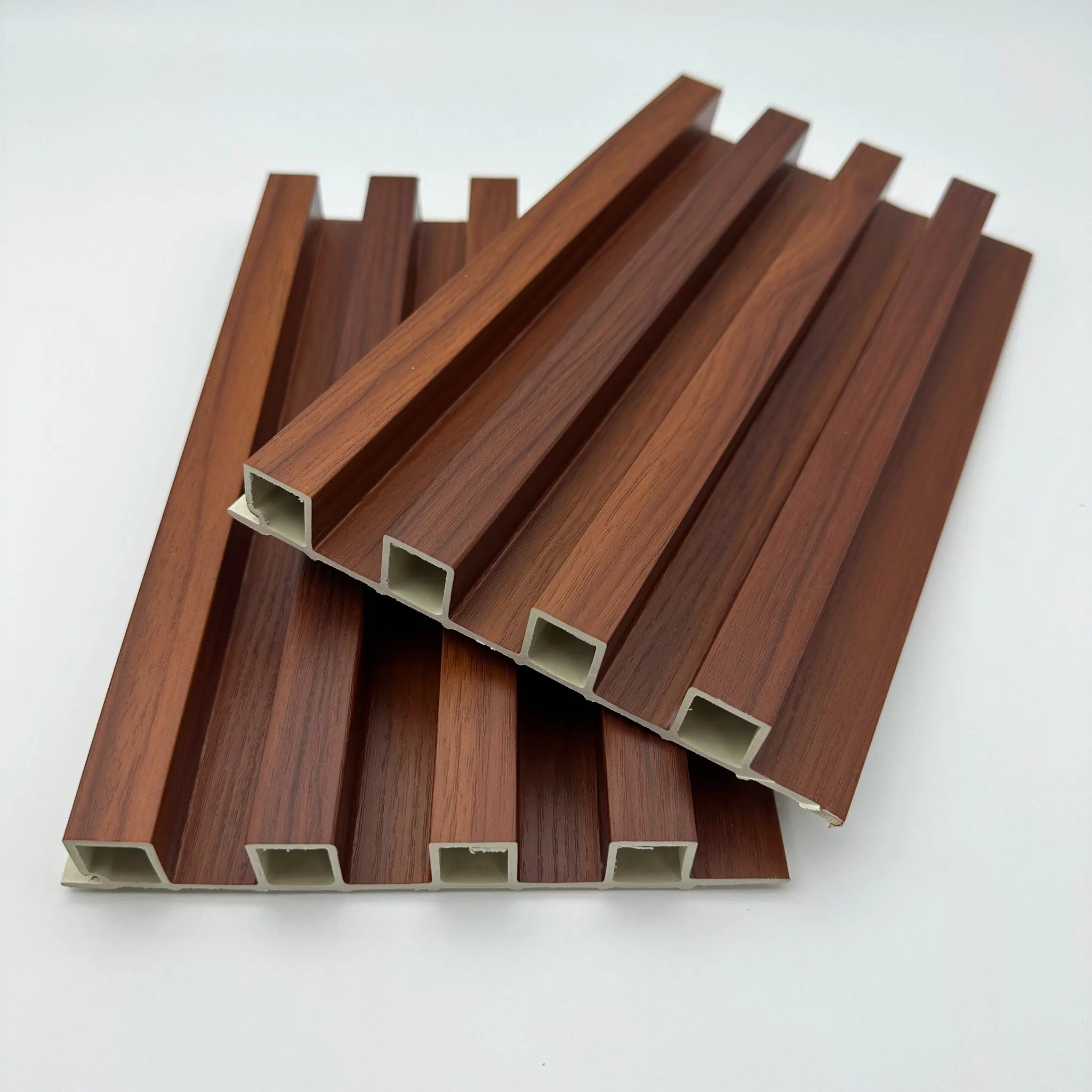 Factory Price 3D Fluted PVC Wall Panel Interior Wooden Decorative Wall Panel