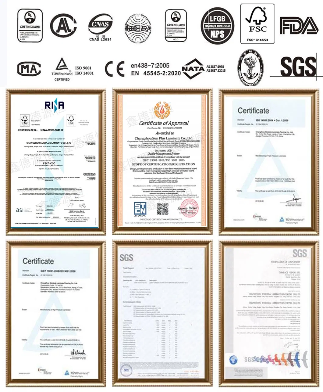 Certificates