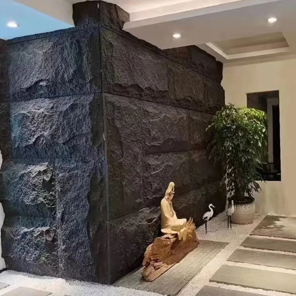 Indoor Outdoor PU Stone Panel Lightweight Decorative Artificial Culture Wall