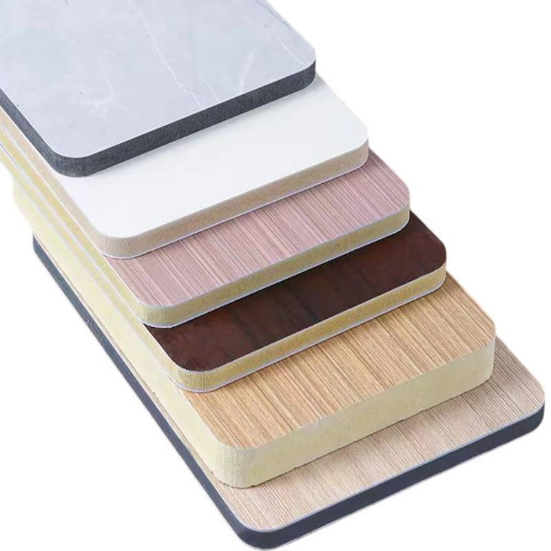 Factory Customized Building Material Solid Home Decoration Carbon Crystal PVC Bamboo Interior Marble Sheet Wood Veneer Board Plywood Decorative WPC Wall Panel