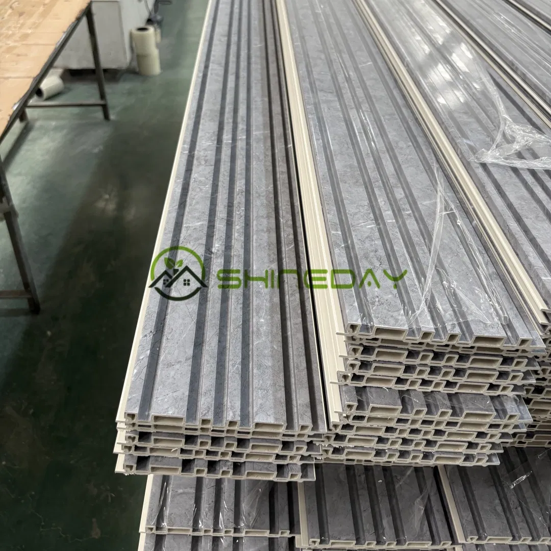 Wholesale Price PVC Panel Waterproof Wall Board Cladding Decorative Fluted WPC Wall Panel for Indoor Ceiling
