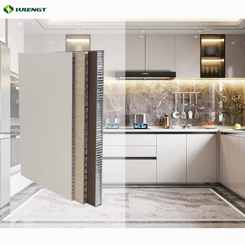 Lulengt Interior Decorative Lightweight Acoustic Sheet 6-18mm Kitchen Cabinet Aluminum Honeycomb Panel Indoor Kitchen Cabinet Board Door Ceiling Wall Panels