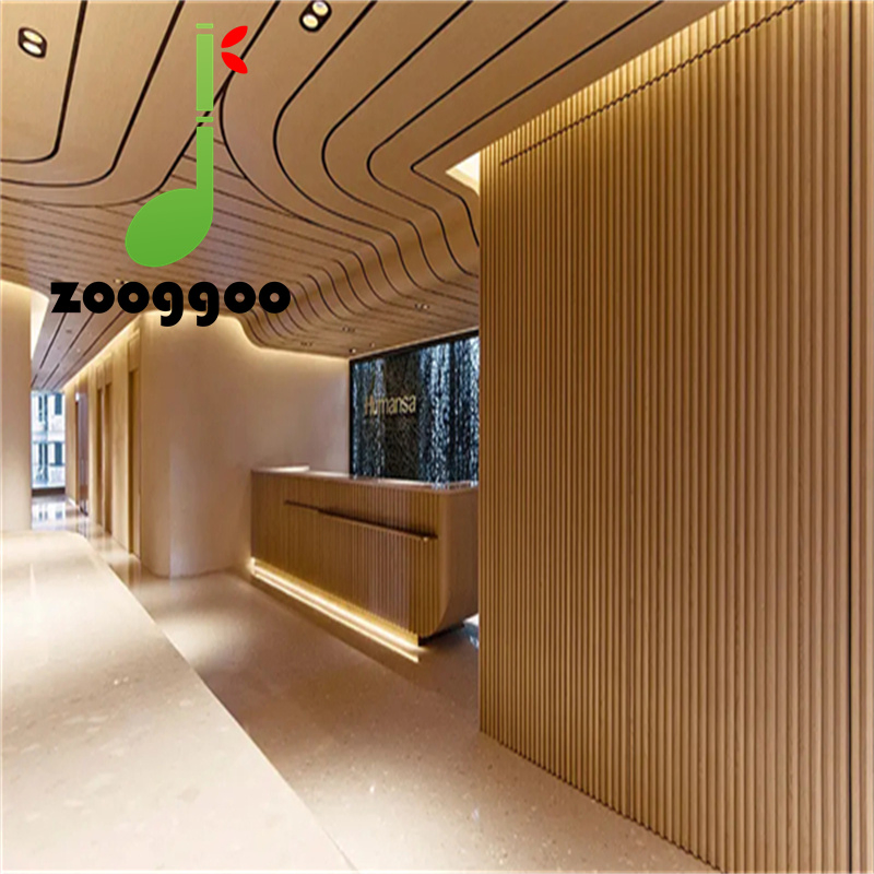 Interior Decorative Bamboo Wall Cladding Panels Fluted Bamboo Wall Panel