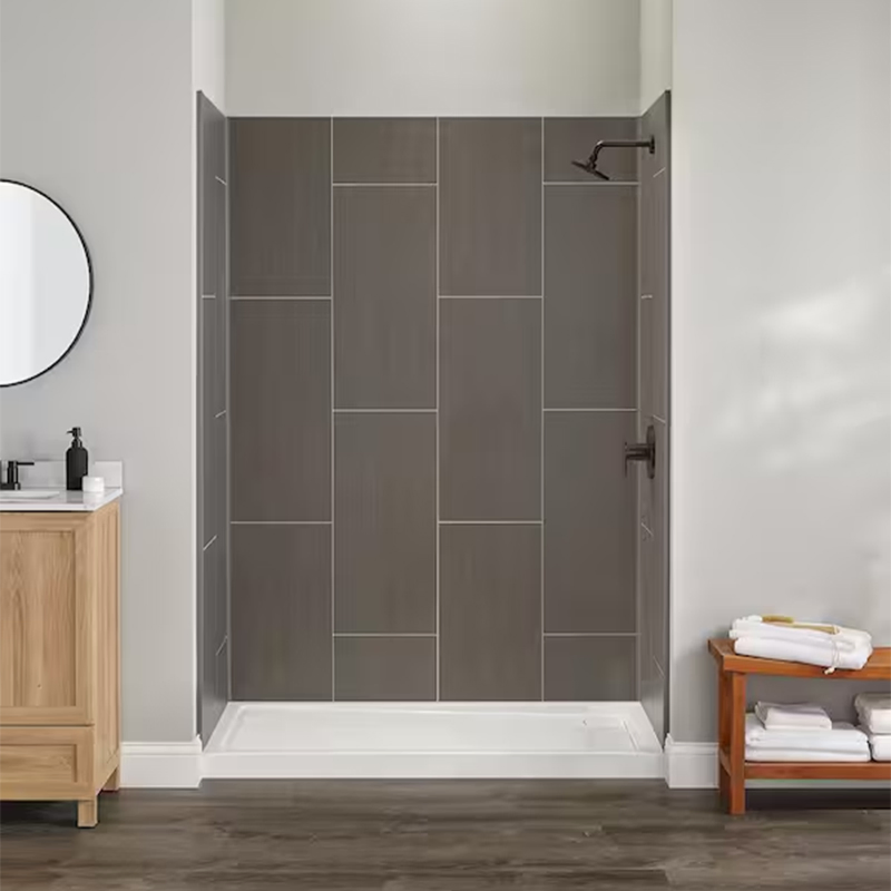 Durable Longlife Cheapest Eco-Friendly Waterproof Fireproof 2.4m Customized Spc Wall Panel for Shower Bathroom