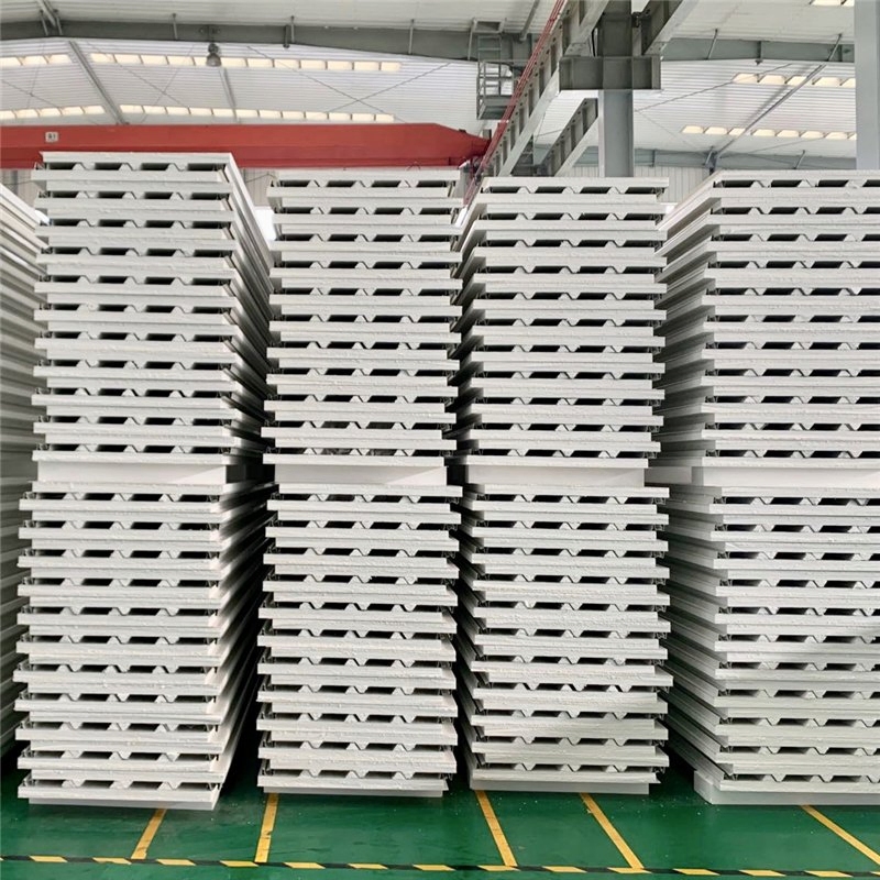 Prefabricated Wall Steel House Building Insulated Fireproof Board EPS/Polystyrene/PU/PIR/PUR/Puf/Polyurethane/Rock Wool/Glasswool Metal Sandwich Panel Price