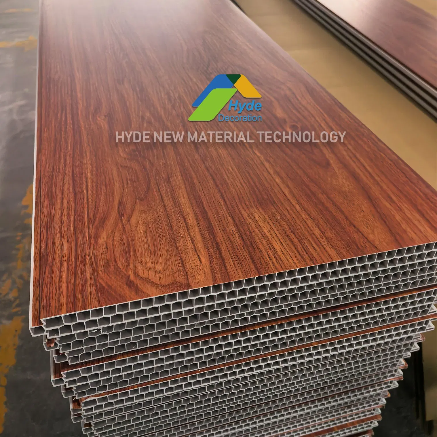 High Quality 400X26mm Hollow PVC Interior Decorative Wall Partition Panel for Hotel House Office