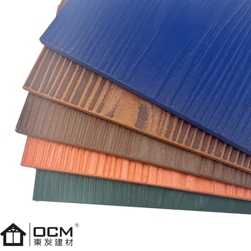 Waterproof Exterior Decorative Wall Panels Wood Texture Wood Grain Cement Siding Fiber Cement Boards