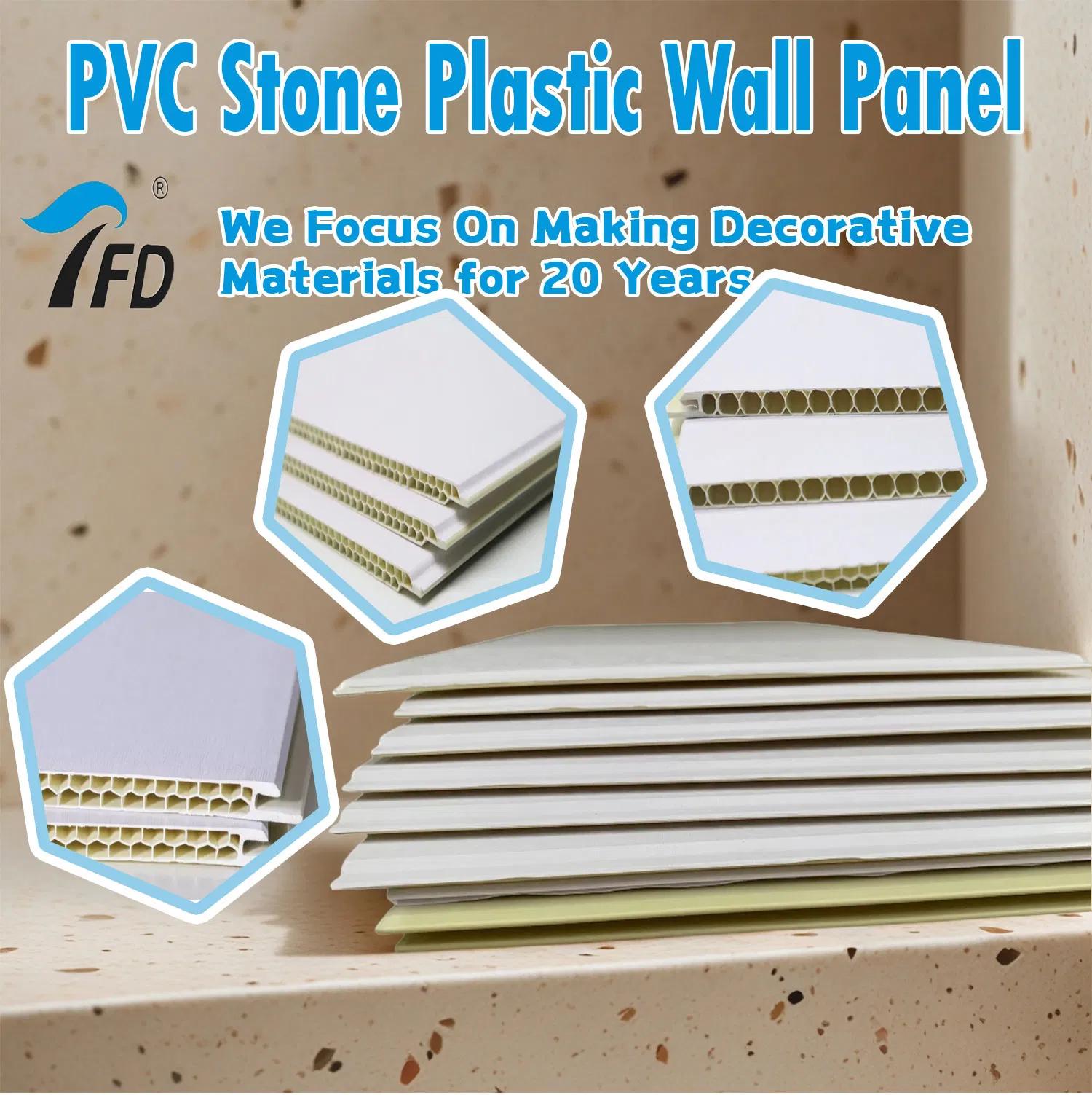 Stone-Plastic Composite PVC Sheets