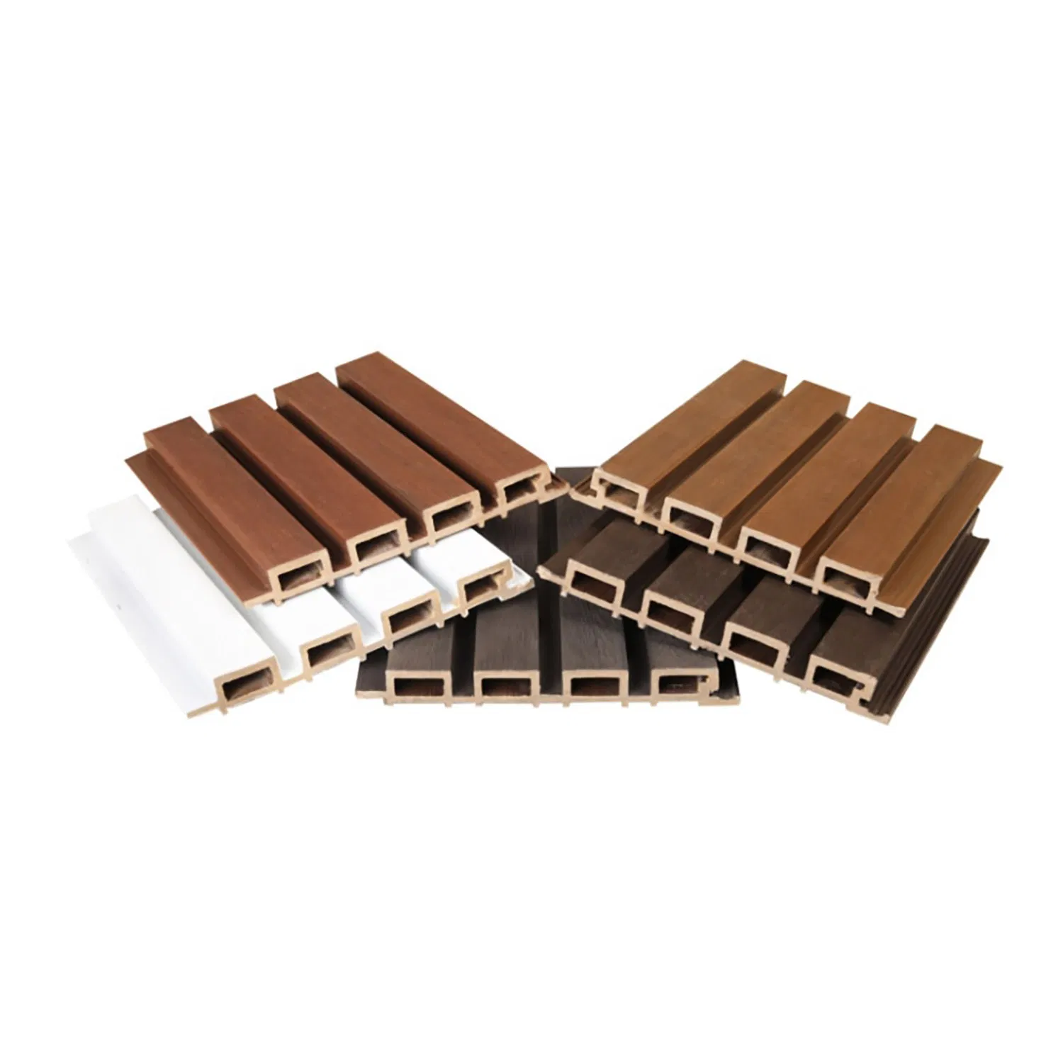 Waterproof UV-Resistant WPC Wall Panel Indoor Grille Wallboard Decoration Composite Wall Cladding WPC Wall Panel