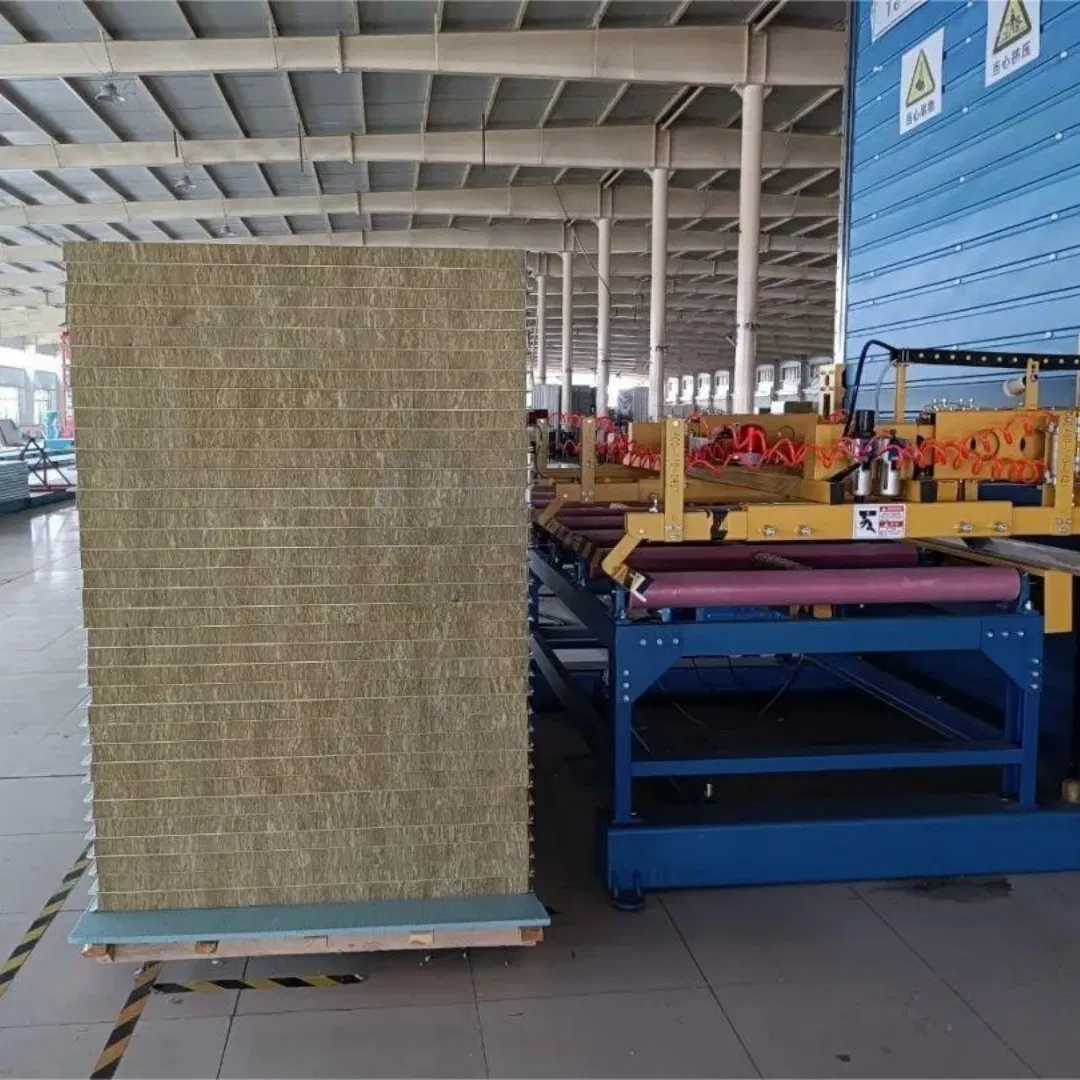 Fireproof Waterproof Thermal Insulation Sound Insulation Rock Wool Sandwich Panel Metal Wall Roof Clean Room Panel