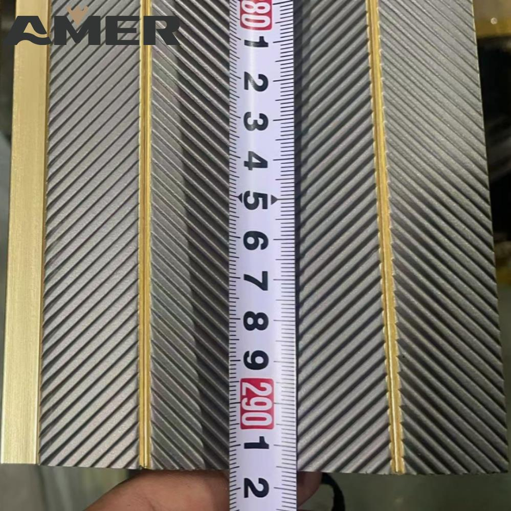 Factory Waterproof Interior Charcoal Louver Panel Wall Cladding Ceiling New Interior PS Wall Panels Marble PVC Wall Panel