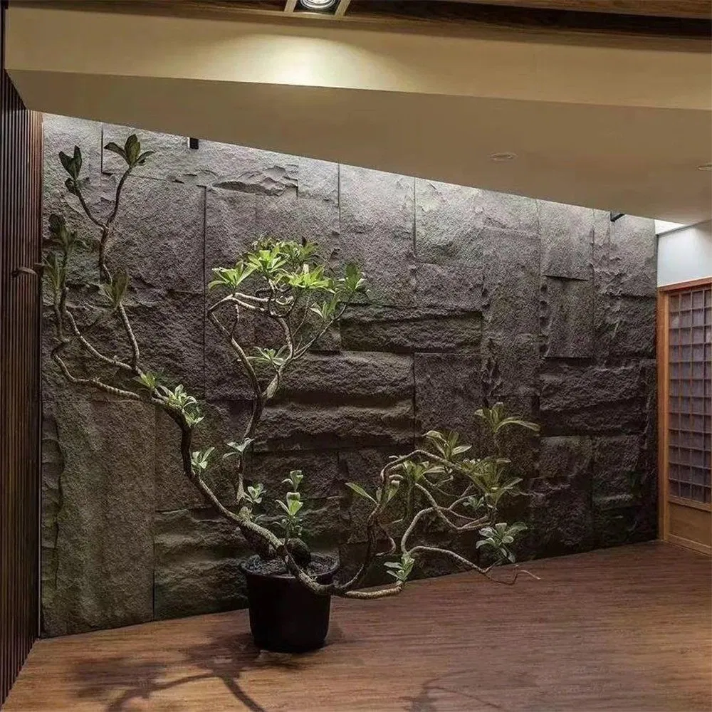 Indoor Outdoor PU Stone Panel Lightweight Decorative Artificial Culture Wall