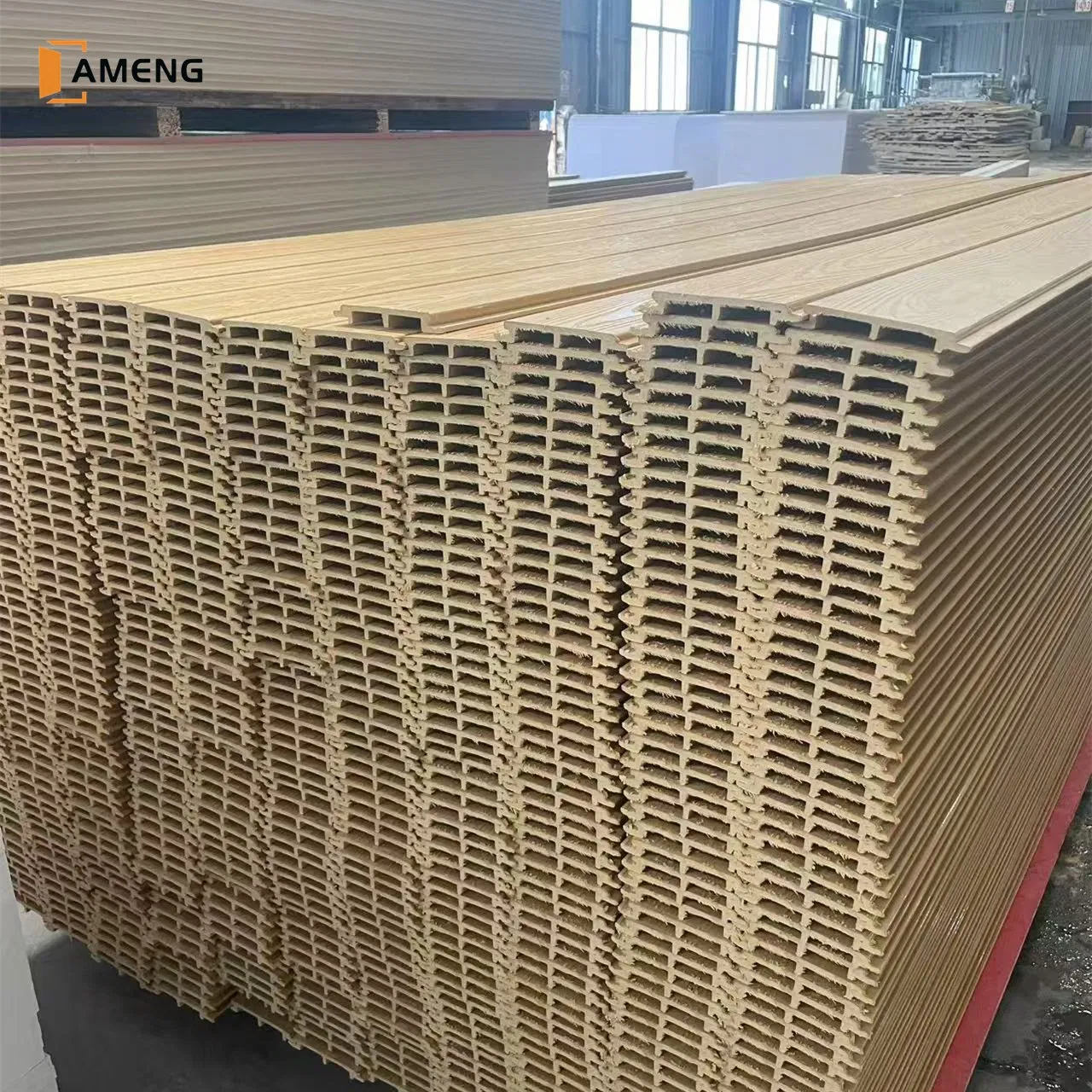 Decorative Exterior Wood Plastic Composite Fluted ASA WPC Co-Extruded Wall Cladding Panel