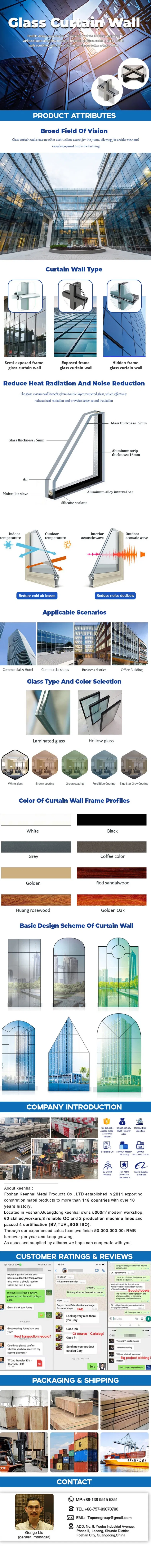 Eco Friendly Curtain Wall System for Green Buildings