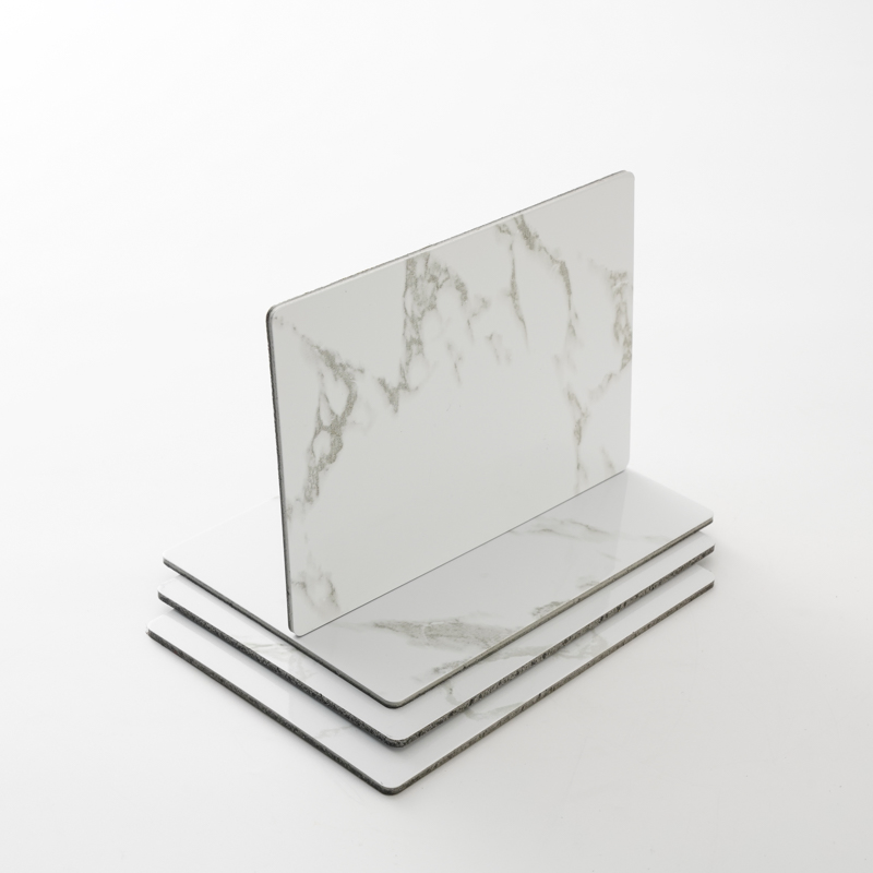 Modern PVDF Aluminum Composite Panel Facades Wall Cladding Exteriors Outdoor Kitchen Buildings Acm Marble Printing Aluminium Composite Panel