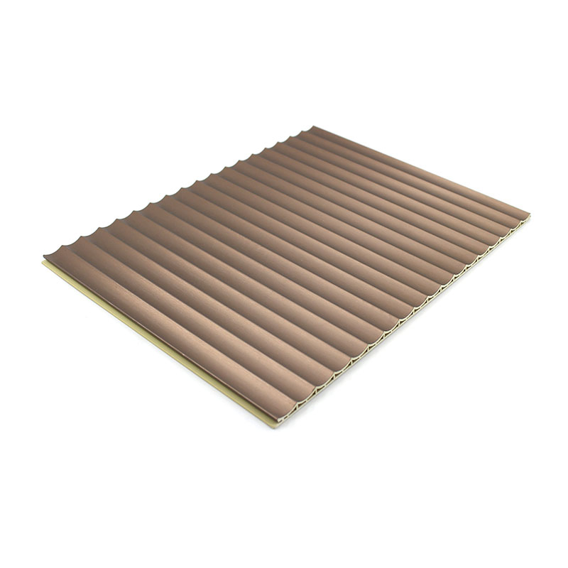 Industrial Design Waterproof WPC Fluted Panel 3D Textured Interior Wall Decor