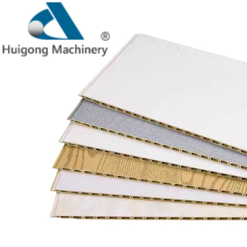 Factory Customized 3D Printing High Glossy Acoustic Hollow Polyester Bamboo Fiber Interior Integrated WPC PVC Marble Board Ceiling Sheet Wall Panel Cladding