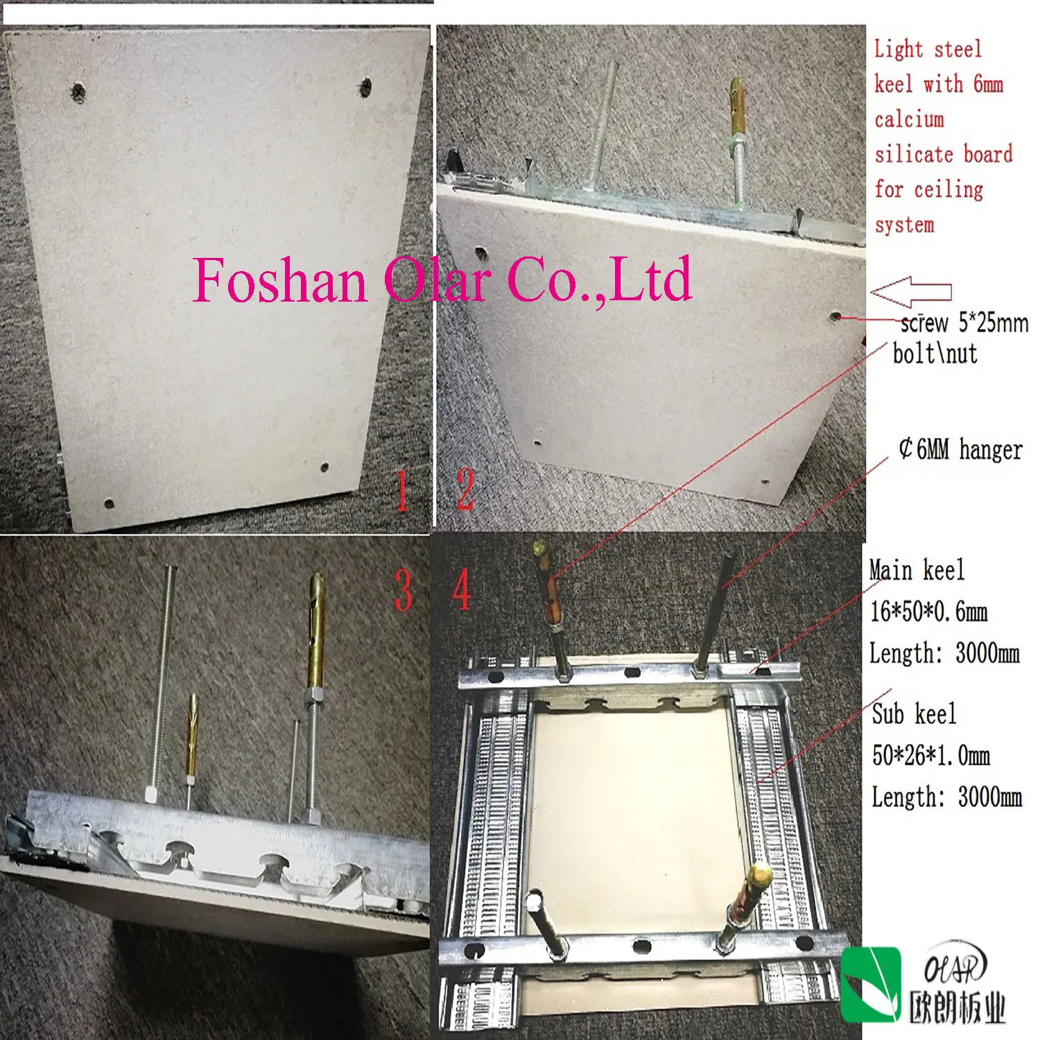 CE Certification of Calcium Silicate Board for Ceiling and Wall, Fiber Cement Board