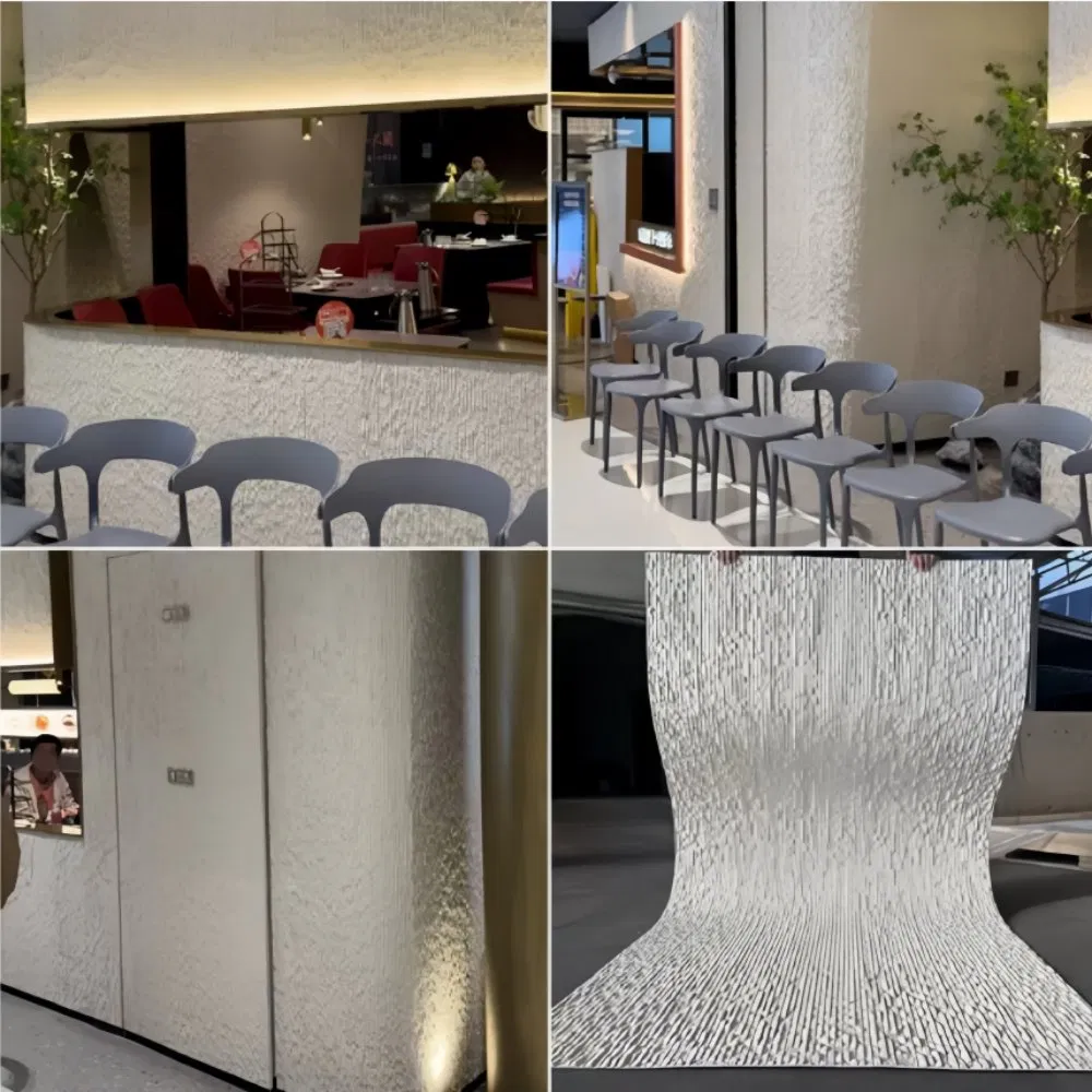 Roman Travertine Flexible Stone Veneer Soft Wall Decoration Panel for Bathroom Shower