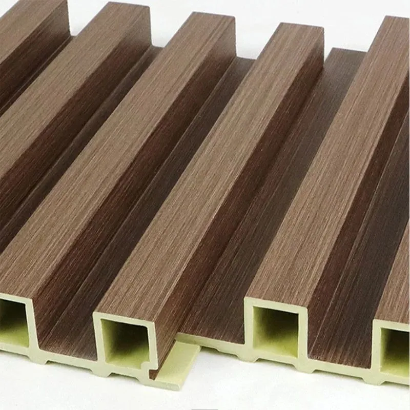 Fluted Indoor Decorative Strip Wood Wall Plastic Panel Plastic Composite Cladding WPC WPC Slat Wall Panel Great Wall Panels Factory Price