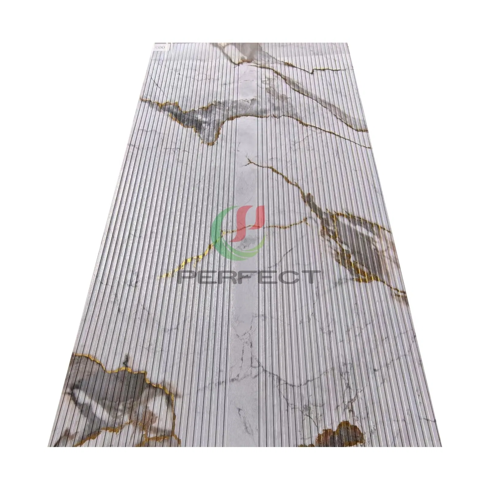 Vertical Stripes Design Marble Texture UV Board 3D Deign Stone Plastic Composite Sheet Matte Surface UV Marble Board