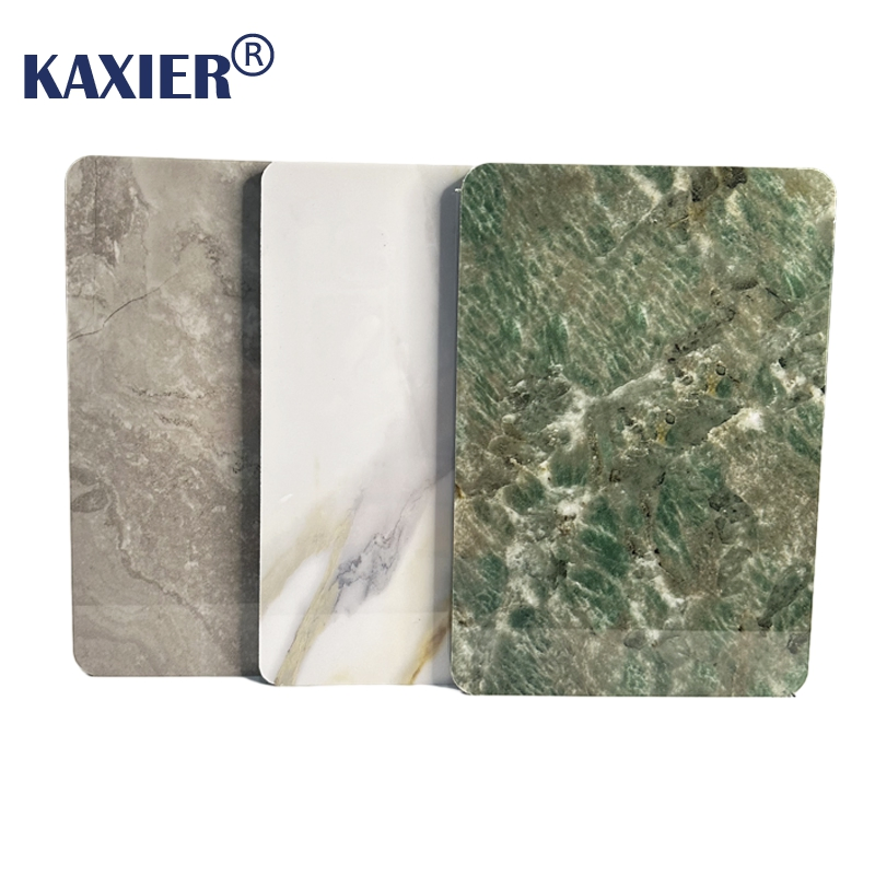 Building Material Interior Decorative 3D Marble Sheet Bamboo Charcoal Wood Veneer WPC Plastic PVC Wall Panel