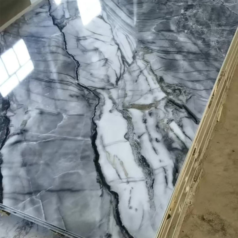 Interior Decoration New Material 1220*2440mm 3D PVC Marble Sheet UV Spc Board Foam Board PVC Bambom Decorative Wall Panel for Wall Building Material