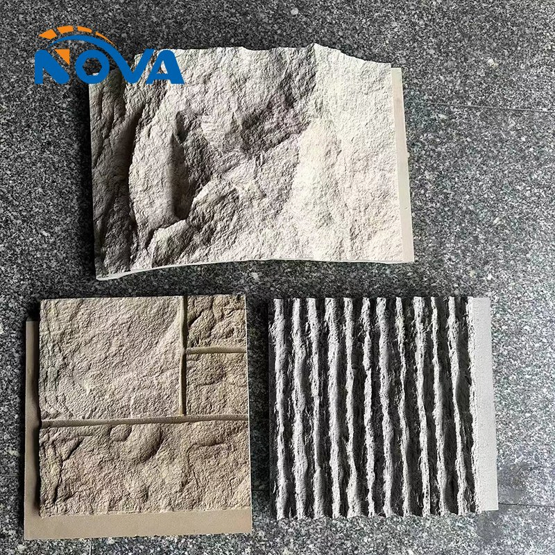 Artificial Stone 3D Decorative PU Stone Faux Culture Rock Mountain Wall Panel