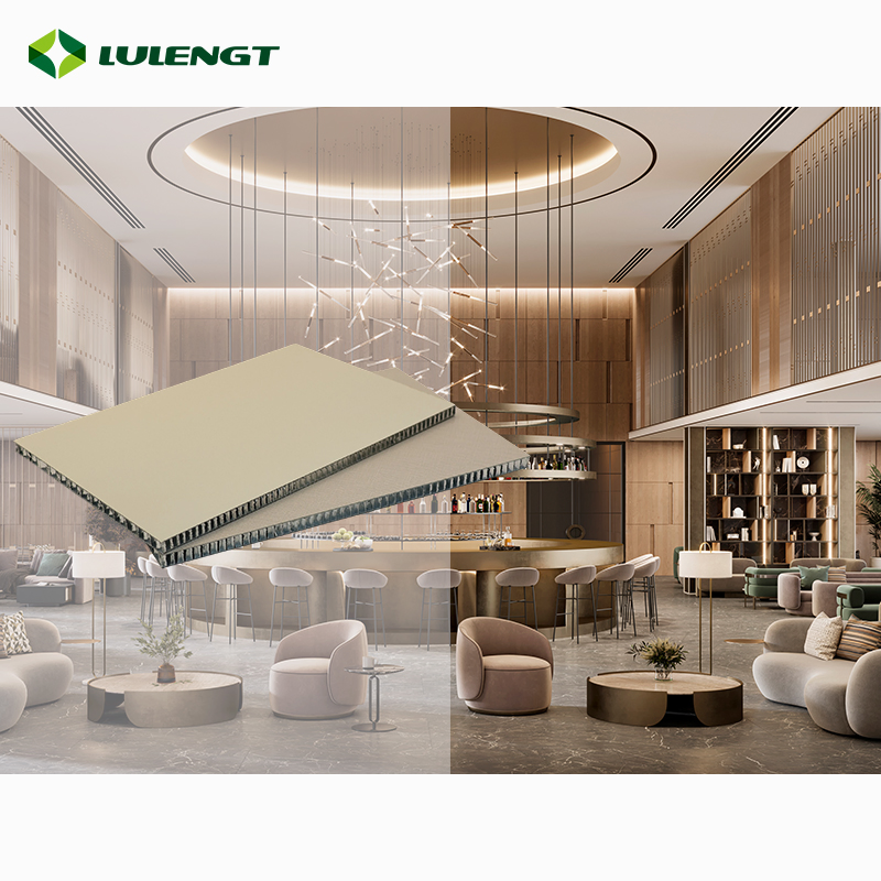 Moisture-Proof 8mm Indoor Sandwich Decorative Material Wall Panel Decoration Stainless Steel Aluminum Honeycomb and Steel Composite Decorative Panel