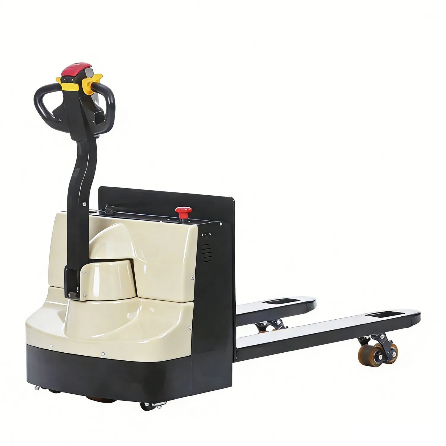 Efficient &amp; Labor-Saving High-Visibility Stand-on Electric Pallet Jack